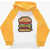N&deg;21 Kids Two Tone Cotton Hamburger Hoodie Yellow