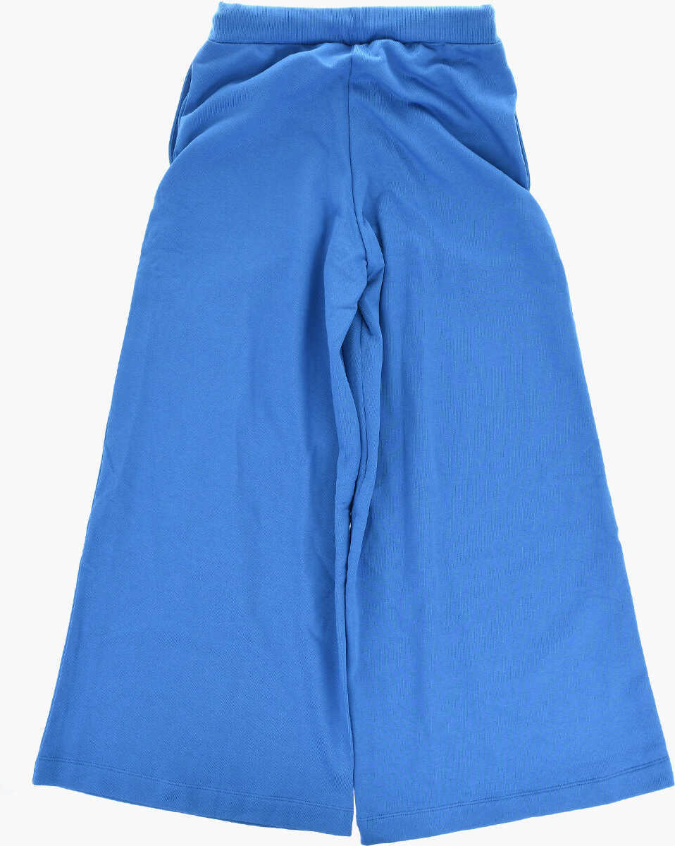 Pantaloni de trening Diesel Wide Leg Brushed Cotton Peffimy Joggers Blue Baieti (BM 19714565) 3