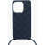 Bottega Veneta Silicone 15 Pro Iphone Case With Neck Strap Midnight Blue
