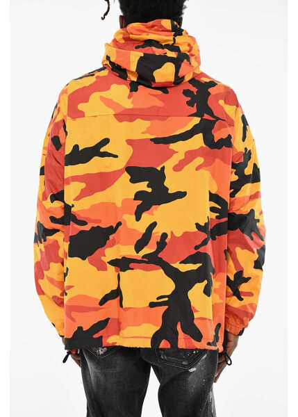 Geci Parka DSQUARED2 Camouflage Nylon Jacket With Hood Multicolor Barbati (BM 19714571) 2