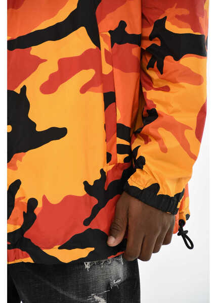 Geci Parka DSQUARED2 Camouflage Nylon Jacket With Hood Multicolor Barbati (BM 19714571) 3