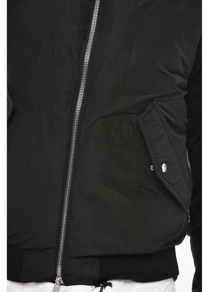 Veste costum DSQUARED2 Bomber Fit Padded Icon Waistcoat With Refractive Detail Black Barbati (BM 19714574) 3