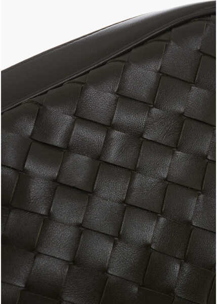 Genti tip postas Bottega Veneta Braided Leather Crossbody Bag Green Barbati (BM 19714580) 4