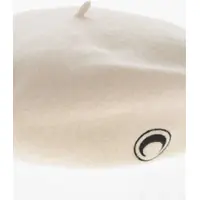 Caciuli MARINE SERRE Dama - Caciuli MARINE SERRE Embroidered Logo Basque Hat White Femei (BM 19714586) - B-mall.ro