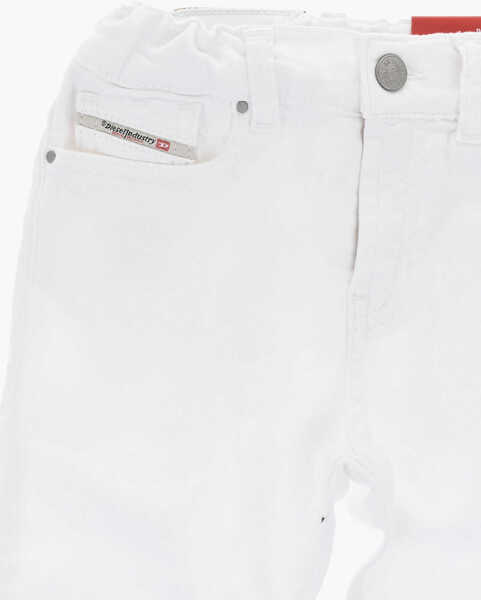 Pantaloni casual Diesel Regular Fit Light Wash D-Gale-B Jeans White Baieti (BM 19714592) 2