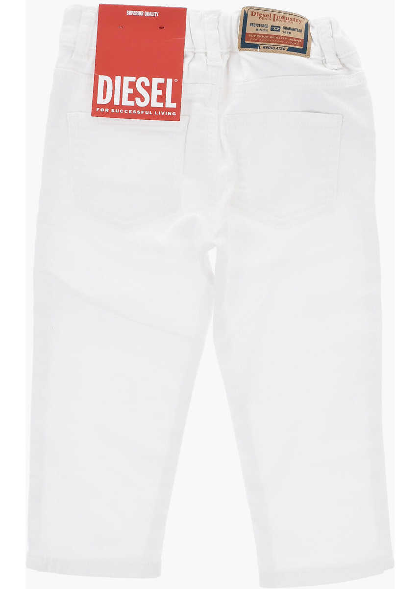 Pantaloni casual Diesel Regular Fit Light Wash D-Gale-B Jeans White Baieti (BM 19714592) 3