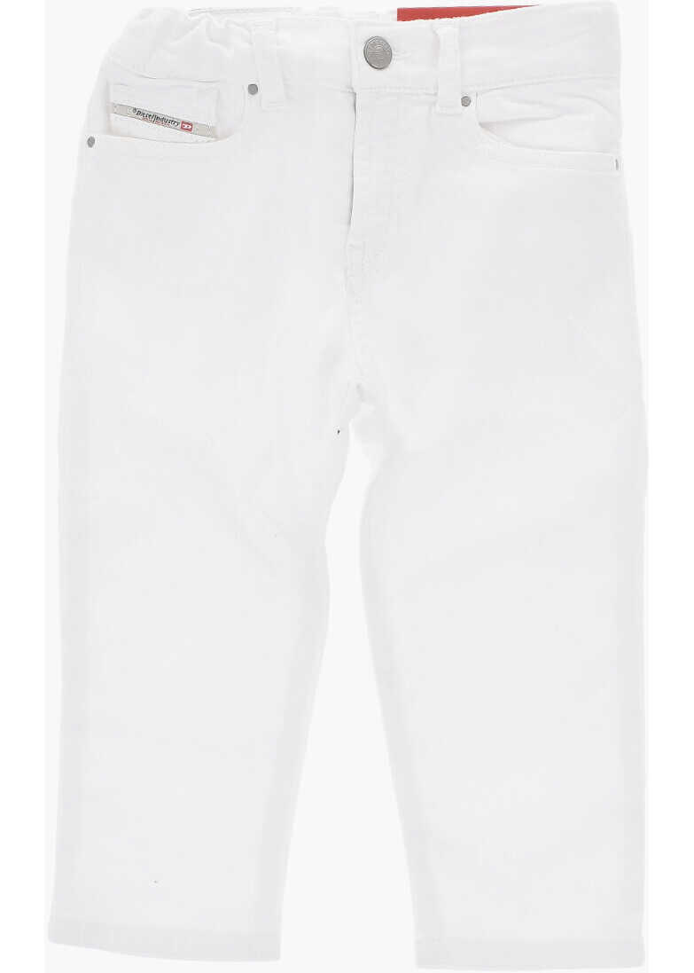 Pantaloni casual Diesel Regular Fit Light Wash D-Gale-B Jeans White Baieti (BM 19714592) 1