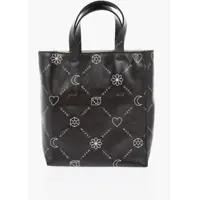 Genti de mana All Over Logo Leather Mini Tote Bag Femei