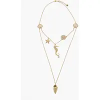 Coliere Long Double-Strand Necklace With Marine Charms Femei