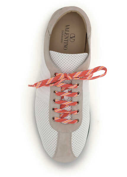 Sneakers Valentino Garavani Perforated upper Sneakers BIANCO/BIA/ROCK BE/GREEN BRIAR//EMERAL-M Barbati (BM 19714628) 4