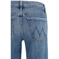 Blugi MOTHER DENIM Dama - Blugi MOTHER DENIM Mid Rise Rambler Zip Ankle Fray Jeans TAMBOURINE MAN Femei (BM 19714631) - B-mall.ro