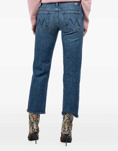 Blugi MOTHER DENIM Mid Rise Rambler Zip Ankle Fray Jeans TAMBOURINE MAN Femei (BM 19714631) 4