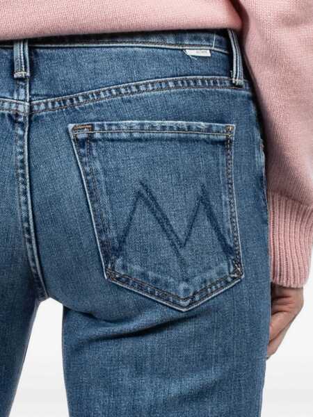 Blugi MOTHER DENIM Mid Rise Rambler Zip Ankle Fray Jeans TAMBOURINE MAN Femei (BM 19714631) 5