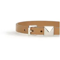 Bratari pentru Barbati - Bratari Valentino Garavani Leather Bracelet with a single Rockstud NATURAL CAMEL Barbati (BM 19714634) - B-mall.ro