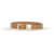 Valentino Garavani Leather Bracelet with a single Rockstud NATURAL CAMEL