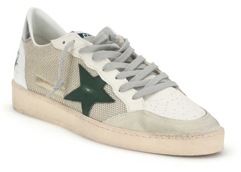 Sneakers Golden Goose Brand Ball Star Sneakers WHITE MILK/MARBLE/GREEN/SILVER/WHITE Barbati (BM 19714637) 2