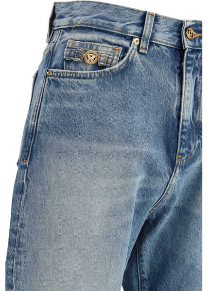 Blugi Versace Distressed Jeans LIGHT BLUE Barbati (BM 19714655) 3