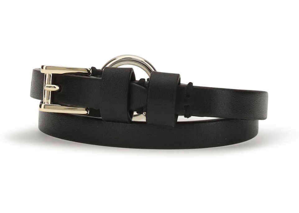 Bratari Alexander McQueen Skull Ring Double Wrap Bracelet BLACK/GOLD Femei (BM 19714661) 2