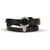 Alexander McQueen Skull Ring Double Wrap Bracelet BLACK/GOLD
