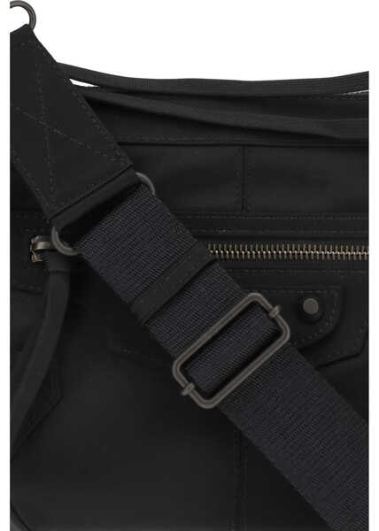 Genti de mana Balenciaga Le City Moto small Shoulder Bag BLACK Barbati (BM 19714673) 4