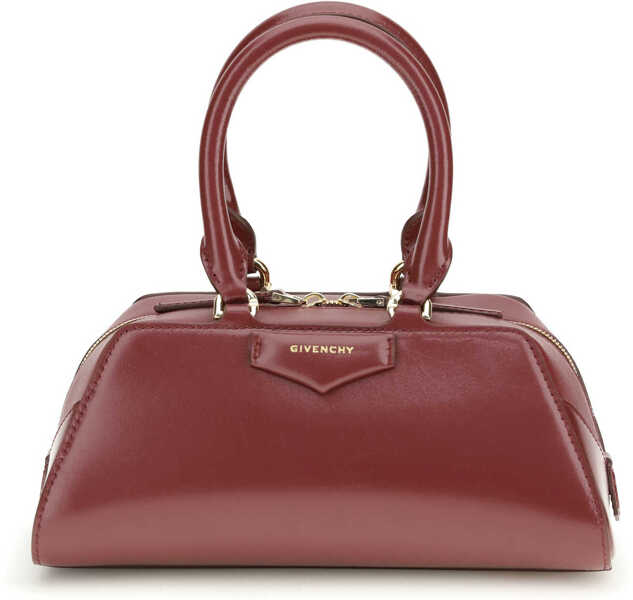 Genti de mana Givenchy Antigona East-West mini Handbag BURGUNDY Femei (BM 19714685) 1