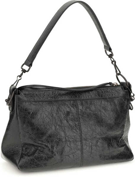 Genti de mana Balenciaga City Moto small Shoulder Bag BLACK Barbati (BM 19714688) 3