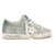 Golden Goose Super-Star glitter Sneakers PLATINUM/GREEN