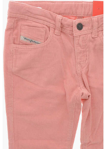 Pantaloni casual Diesel 5-Pocketed Ebbey Corduroy Bootcut Pants Pink Baieti (BM 19714727) 2