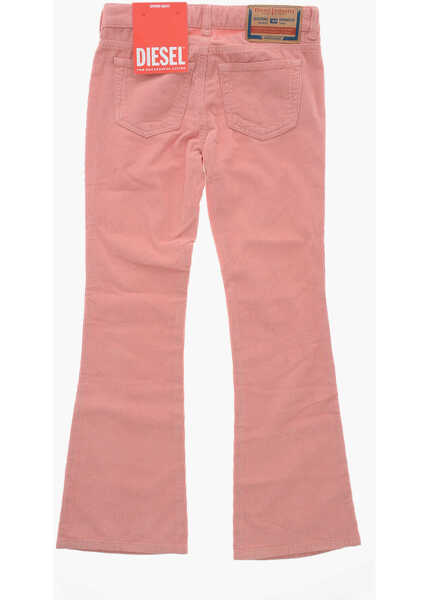 Pantaloni casual Diesel 5-Pocketed Ebbey Corduroy Bootcut Pants Pink Baieti (BM 19714727) 3