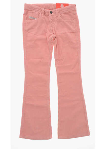 Pantaloni casual Diesel 5-Pocketed Ebbey Corduroy Bootcut Pants Pink Baieti (BM 19714727) 1
