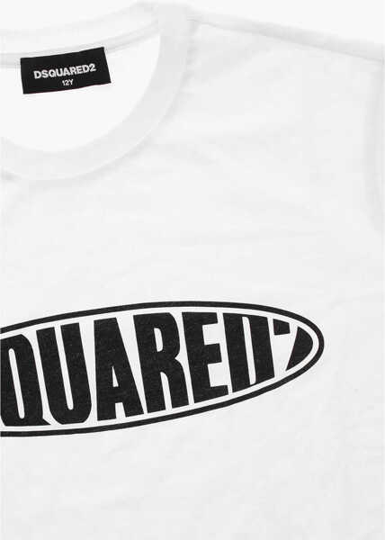 Tricouri DSQUARED2 Crew Neck Relax Cotton T-Shirt White Baieti (BM 19714736) 2