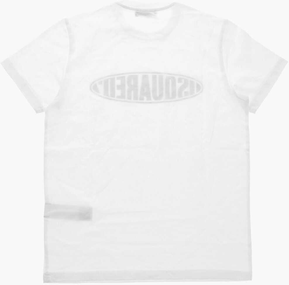 Tricouri DSQUARED2 Crew Neck Relax Cotton T-Shirt White Baieti (BM 19714736) 3