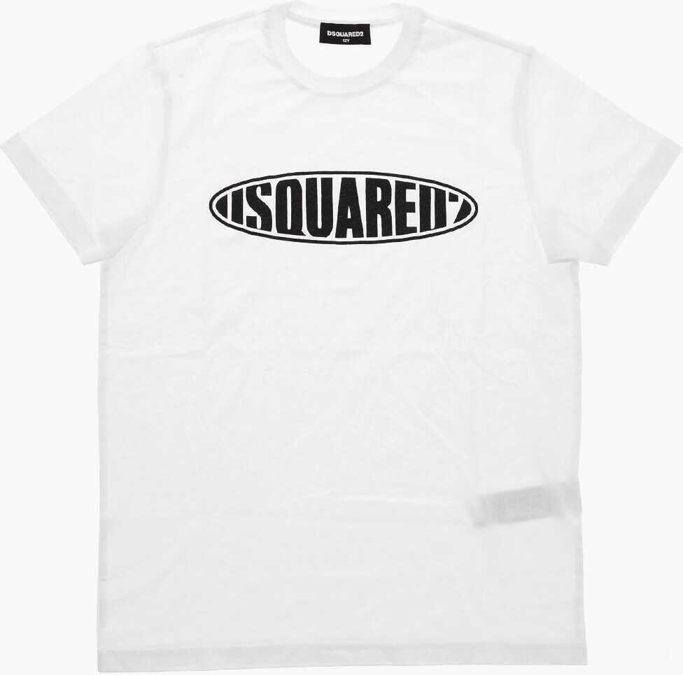 Tricouri DSQUARED2 Crew Neck Relax Cotton T-Shirt White Baieti (BM 19714736) 1