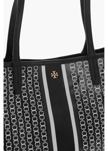 Genti de mana Tory Burch Eco-Leather Tote Bag With Double Handle Black Femei (BM 19714739) 4