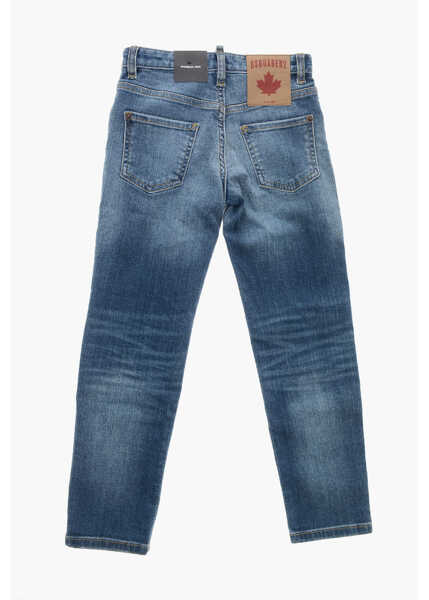 Blugi drepti DSQUARED2 Visible Stitching Stanislav Jeans Blue Baieti (BM 19714748) 3