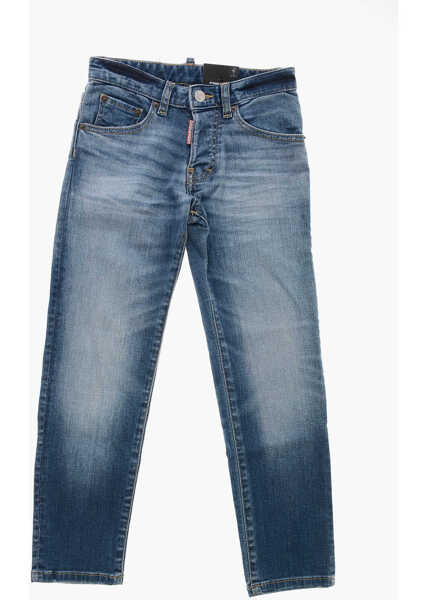 Blugi drepti DSQUARED2 Visible Stitching Stanislav Jeans Blue Baieti (BM 19714748) 1