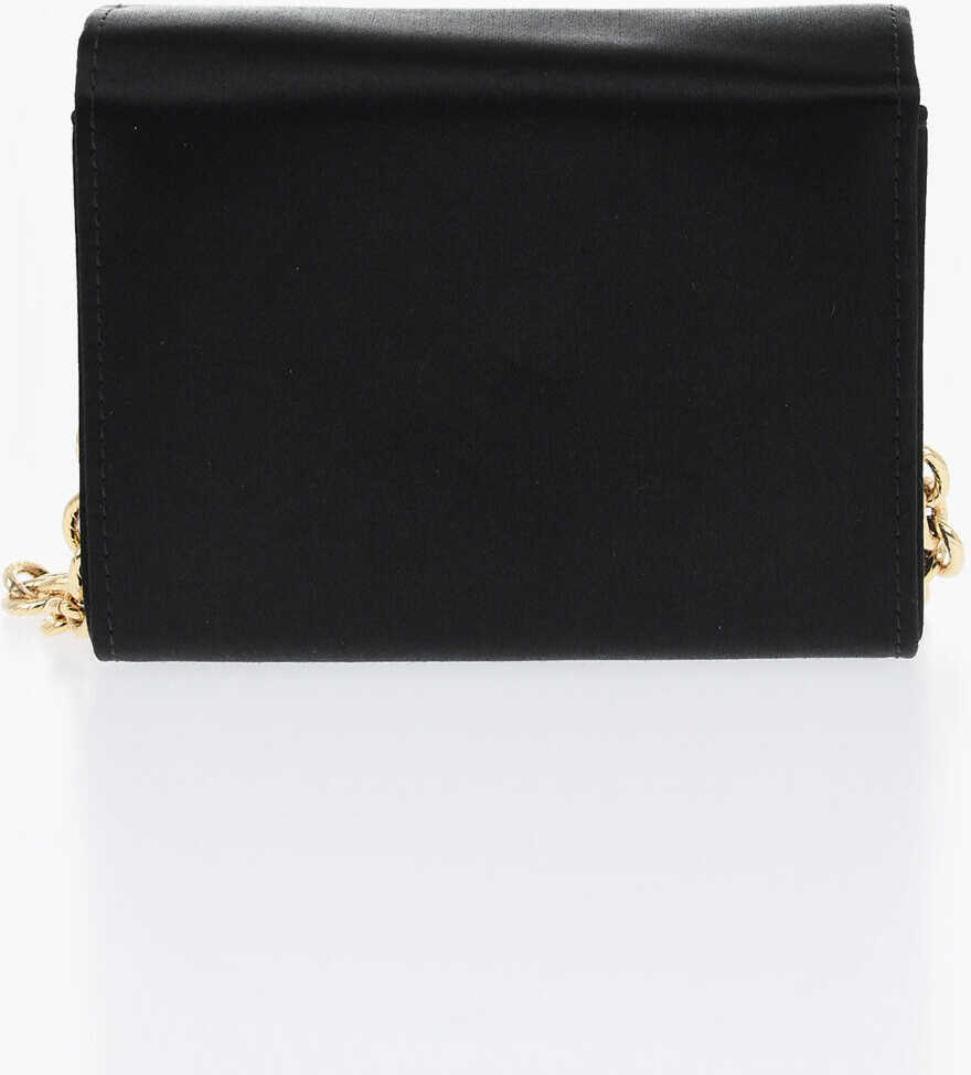 Genti mini Amato Daniele Satin Queen Micro Mini Bag With Chain Strap Black Femei (BM 19714754) 2