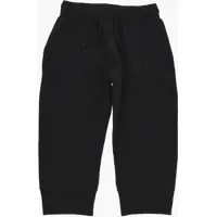 Pantaloni de trening Solid Color Brushed Cotton Joggers With Contrasting Logo Baieti