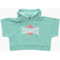 Bluze de trening Short-Sleeved Cropped Fit Hoodie Baieti