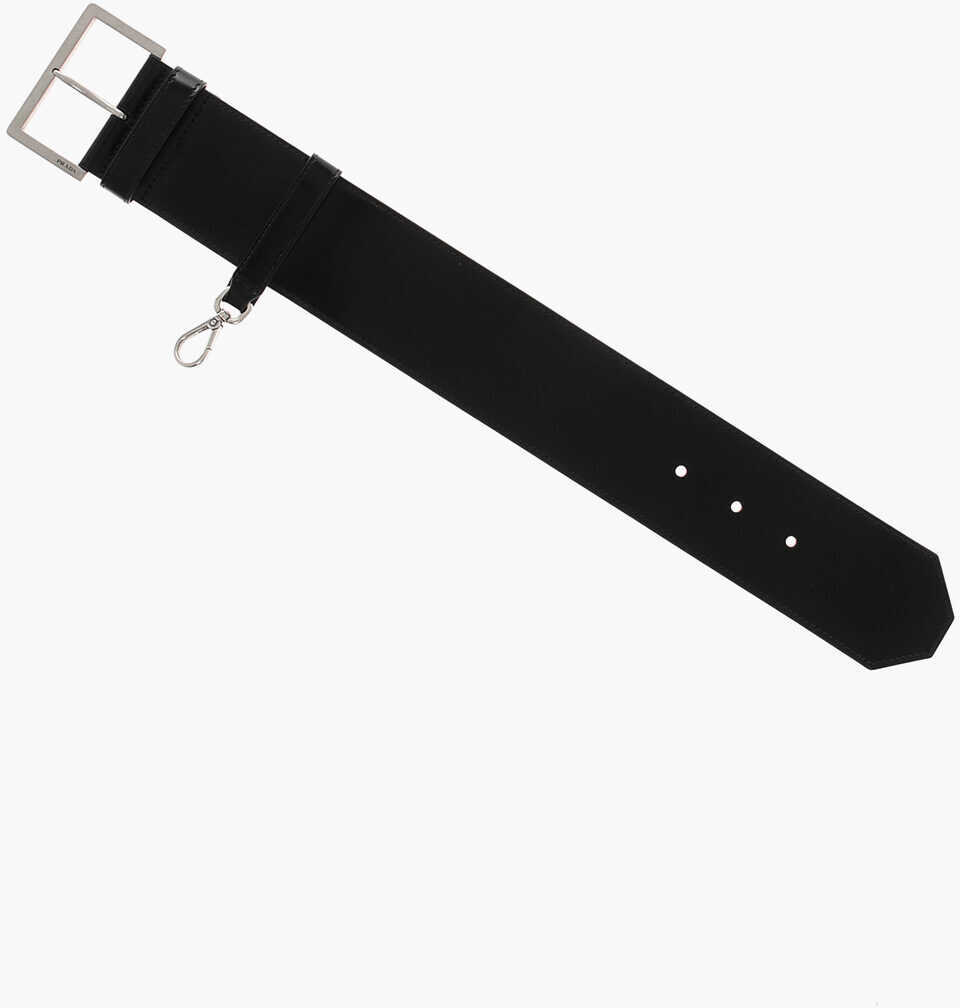 Brelocuri Prada Bel Shaped Leather Keyring Black Femei (BM 19714778) 4