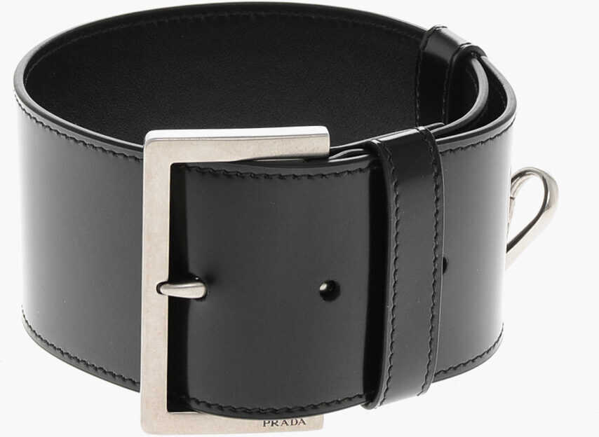 Brelocuri Prada Bel Shaped Leather Keyring Black Femei (BM 19714778) 1