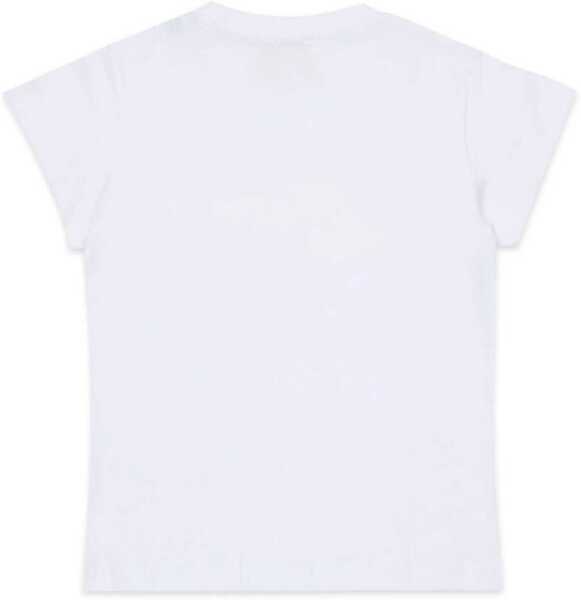 Tricouri Diesel Crew Neck Corsi T-Shirt With Printed Logo White Baieti (BM 19714781) 2