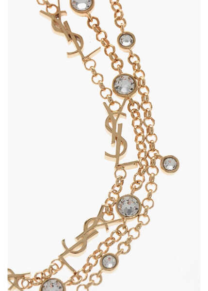 Bratari Saint Laurent Monogram And Jewels Multichain Bracelet Gold Femei (BM 19714784) 2