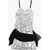 DSQUARED2 Sequined Dress With Draped Sash Silver