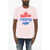 DSQUARED2 Cotton Crew-Neck T-Shirt With Maxi Frontal Print Pepsi White