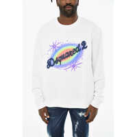 Bluze de trening Cotton Crew-Neck Sweatshirt With Frontal Logo Barbati