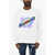 DSQUARED2 Cotton Crew-Neck Sweatshirt With Frontal Logo White