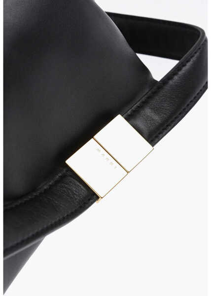 Genti de umar Marni Leather Puff Mini Shoulder Bag Black Femei (BM 19714814) 2