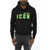 DSQUARED2 Solid Color Icon Blur Cool Hoodie With Contrasting Logo Black