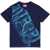 Diesel Cotton Tascri Crew-Neck T-Shirt With Frontal Maxi Logo Blue